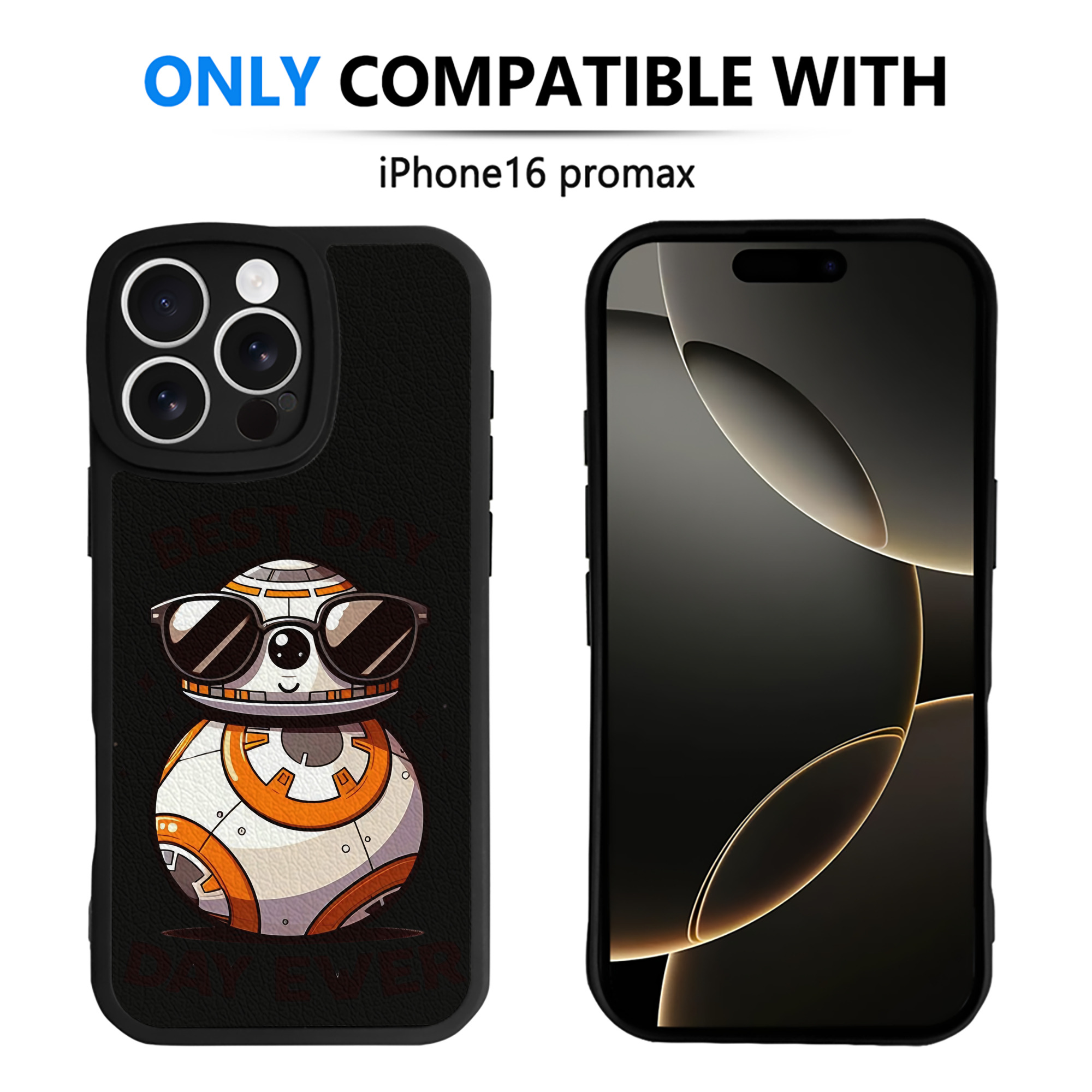 （画像用） スター・ウォーズ Star Wars 【iPhone 16シリーズ対応】シリコンスマホケース（レザー調） 材質：シリコン